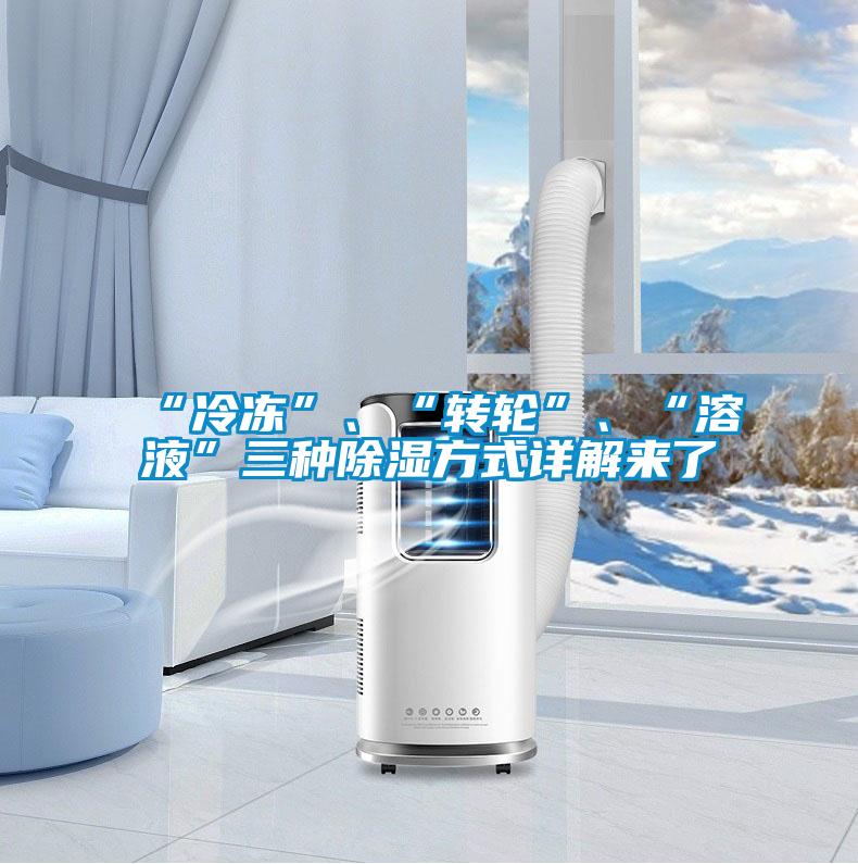 “冷凍”、“轉(zhuǎn)輪”、“溶液”三種除濕方式詳解來(lái)了