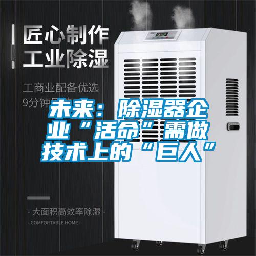 未來:除濕器企業(yè)“活命”需做技術(shù)上的“巨人”