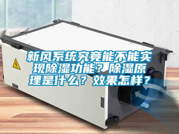 新風系統究竟能不能實現除濕功能？除濕原理是什么？效果怎樣？