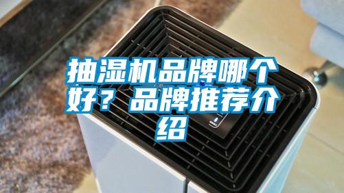 抽濕機品牌哪個好？品牌推薦介紹
