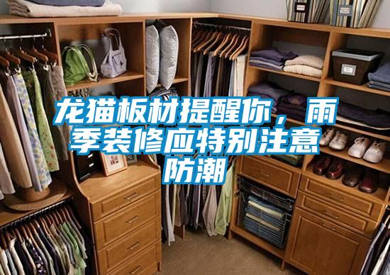 龍貓板材提醒你，雨季裝修應特別注意防潮