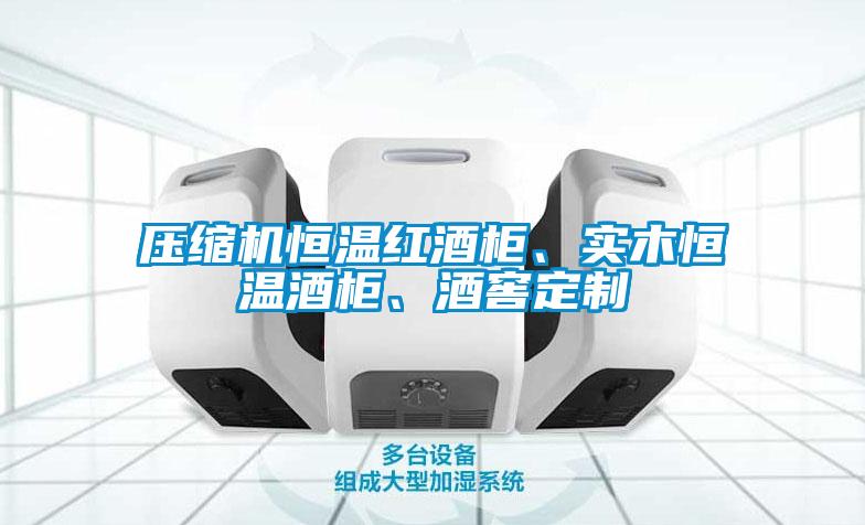 壓縮機恒溫紅酒柜、實木恒溫酒柜、酒窖定制