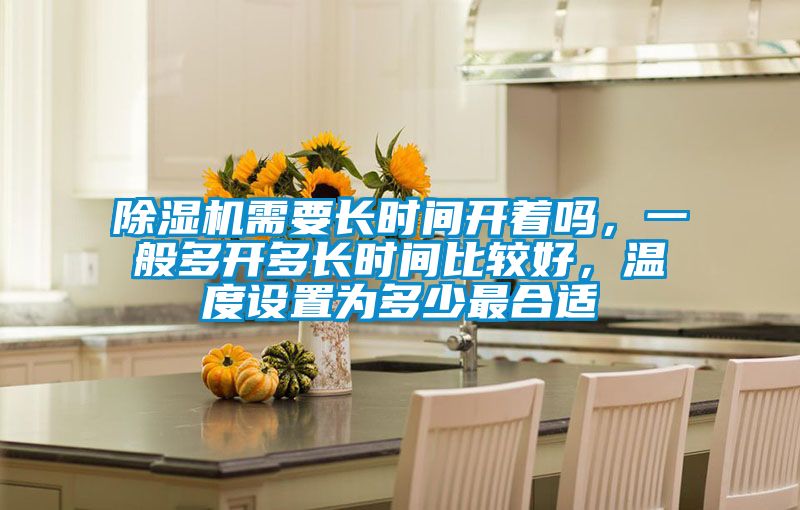 除濕機需要長時間開著嗎，一般多開多長時間比較好，溫度設置為多少最合適