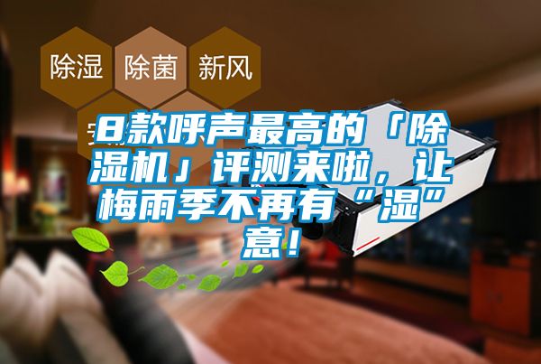 8款呼聲最高的「除濕機」評測來啦，讓梅雨季不再有“濕”意！