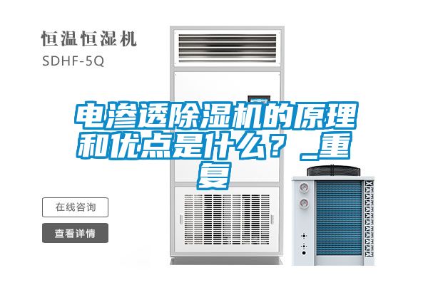 電滲透除濕機的原理和優(yōu)點是什么？_重復(fù)